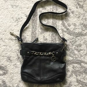 Coach Black Leather Crossbody Bag
